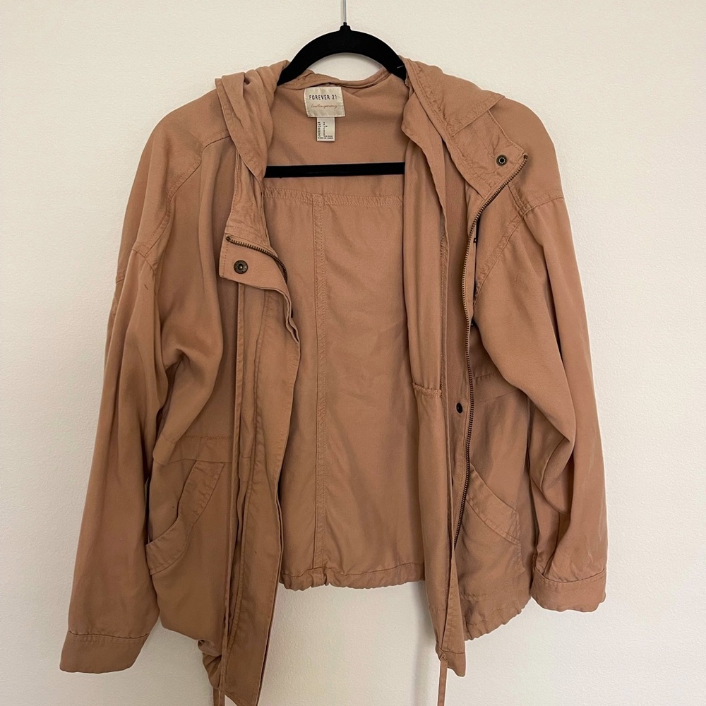 Pink Loose-Fitting Jacket